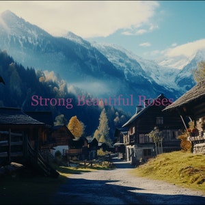 Five Beautiful Photos of Assorted Mountains. Great for Desktop Backgrounds or Printable Wall Art. PNG, 16x9, 400DPI, Commercial Use.