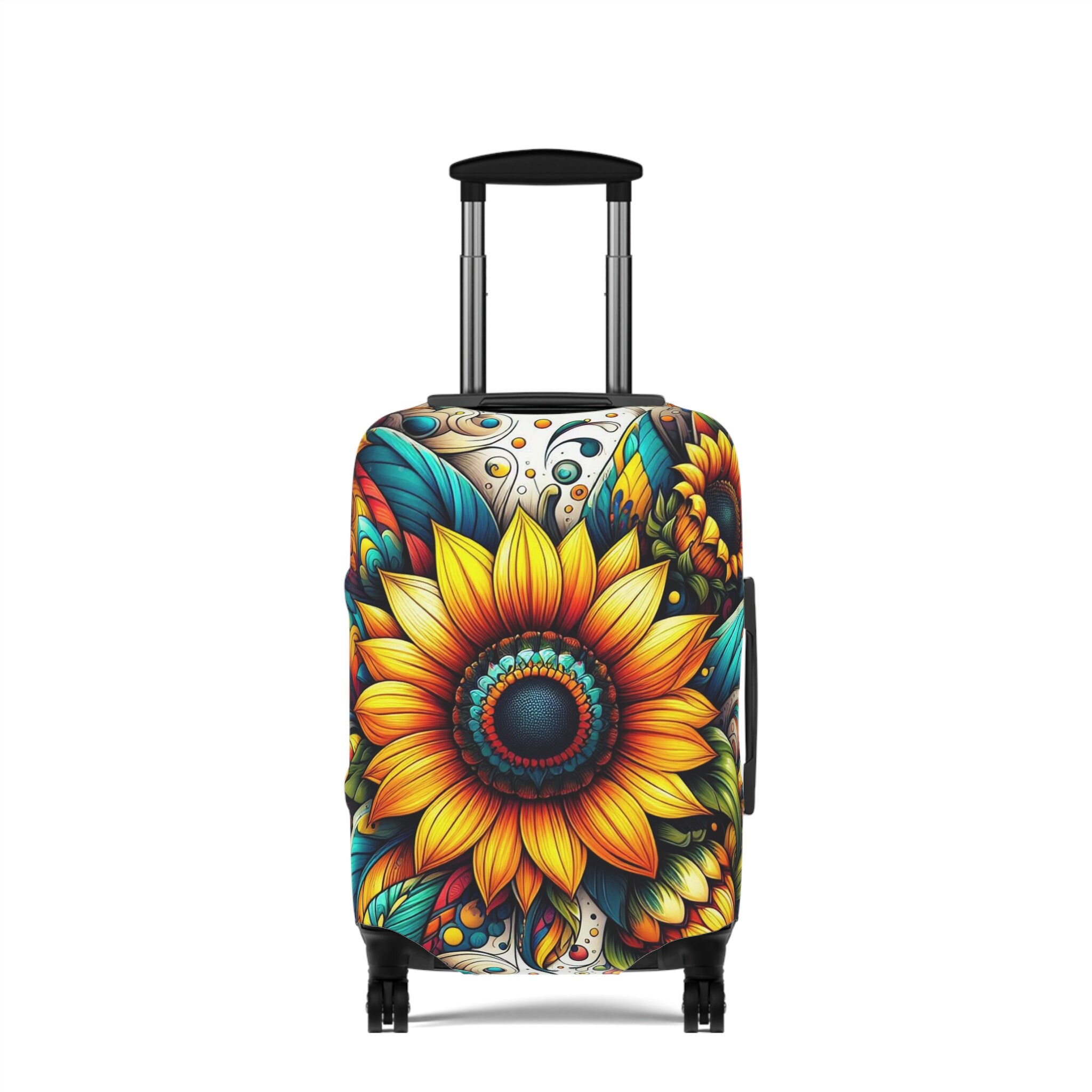 Sunflowers Pattern Suitcase -  Sunflowers Travel Suitcase
