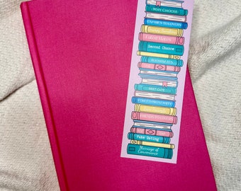 Marcador de tropos de libros románticos / Pasteles / Personalización disponible / BookTok