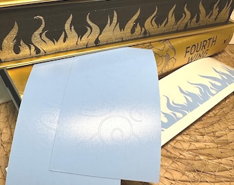 Iron Flame Vinyl stencil - Flames