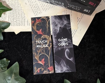 Hades X Persephone Tandem Read Bookmarks | A Touch of Malice & A Game of Gods | Scarlett St.Clair