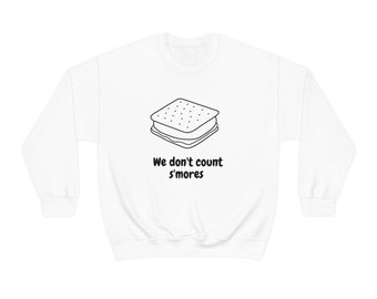 We tellen geen S'mores sweatshirt met ronde hals