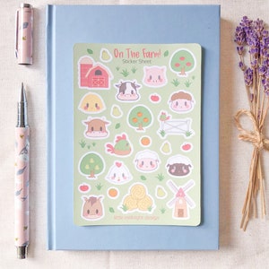 On the Farm! Sticker Sheet | Stickers for Journals | Planners | Bullet Journals | Diary