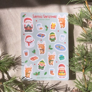 Weihnachtsmannes Weihnachten | Sticker für Journals | Planer | Bullet Journals | Tagebuch