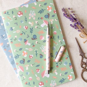 A7 Tear-Away Notepad - Forest Mushrooms main image 1