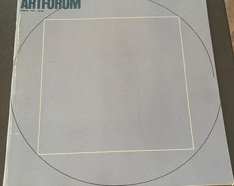 Vintage ArtForum Magazine March 1974