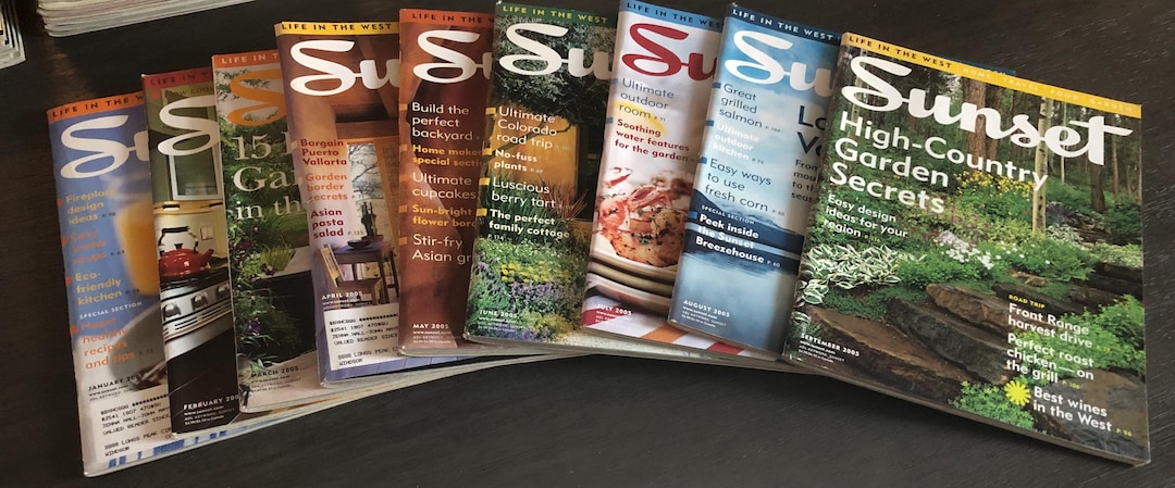 Sunset Magazines 2005 (9 Issues) - Etsy