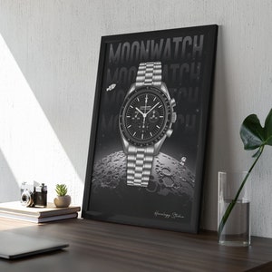 Speedmaster Matte Watch Print, Watch Art, Horology Art, Horology Print, Living room Decor, Christmas Gift, Birthday Gift For Him image 1