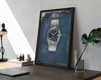 PRX Powermatic Blue. Matte Watch Print, Watch Art, Horology Art, Horology Print, Living room Decor, Christmas Gift, Birthday Gift For Him