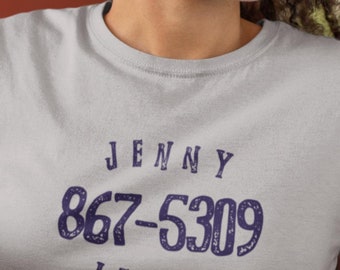 Jenny 867-5309 T-Shirt: Retro Musical Satire Unisex Tee