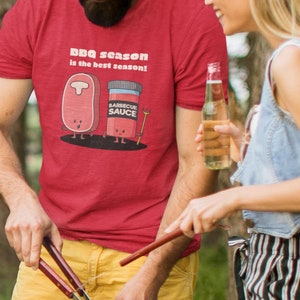BBQ Season is the best season: Unisex Heavy Cotton Shirt for Dad and Grill Lovers - Ideal Gift for Barbecue Enthusiasts