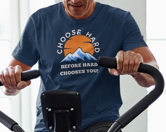 Camiseta "Elige con atención plena": Lecciones de vida inspiradoras, camiseta de algodón grueso.
