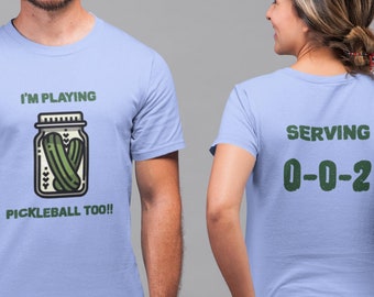 Matching Pickleball Shirts, His and Hers Team Tee 2 of 2, Unisex Cotton T-Shirt