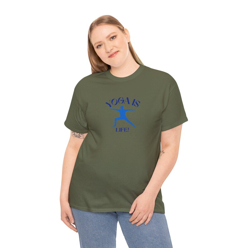 Camiseta Yoga is Life: 100 % algodón estadounidense imagen 6