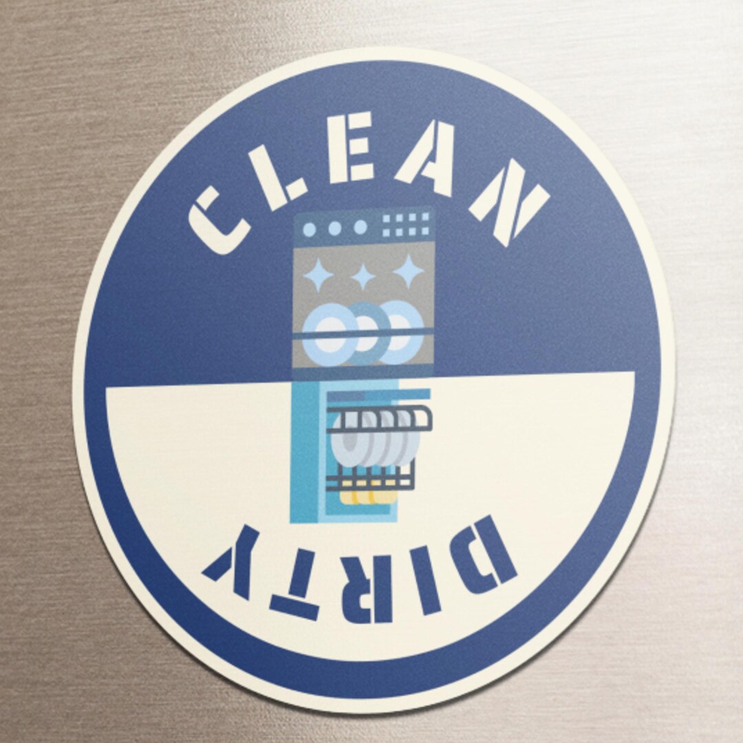 Dishes Are Dirty/clean Magnet - Keep Kitchen Organized - Die-cut ...
