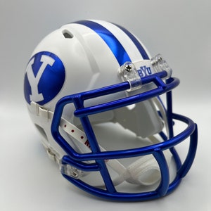Classic BYU Mini Football Helmet - White/Royal
