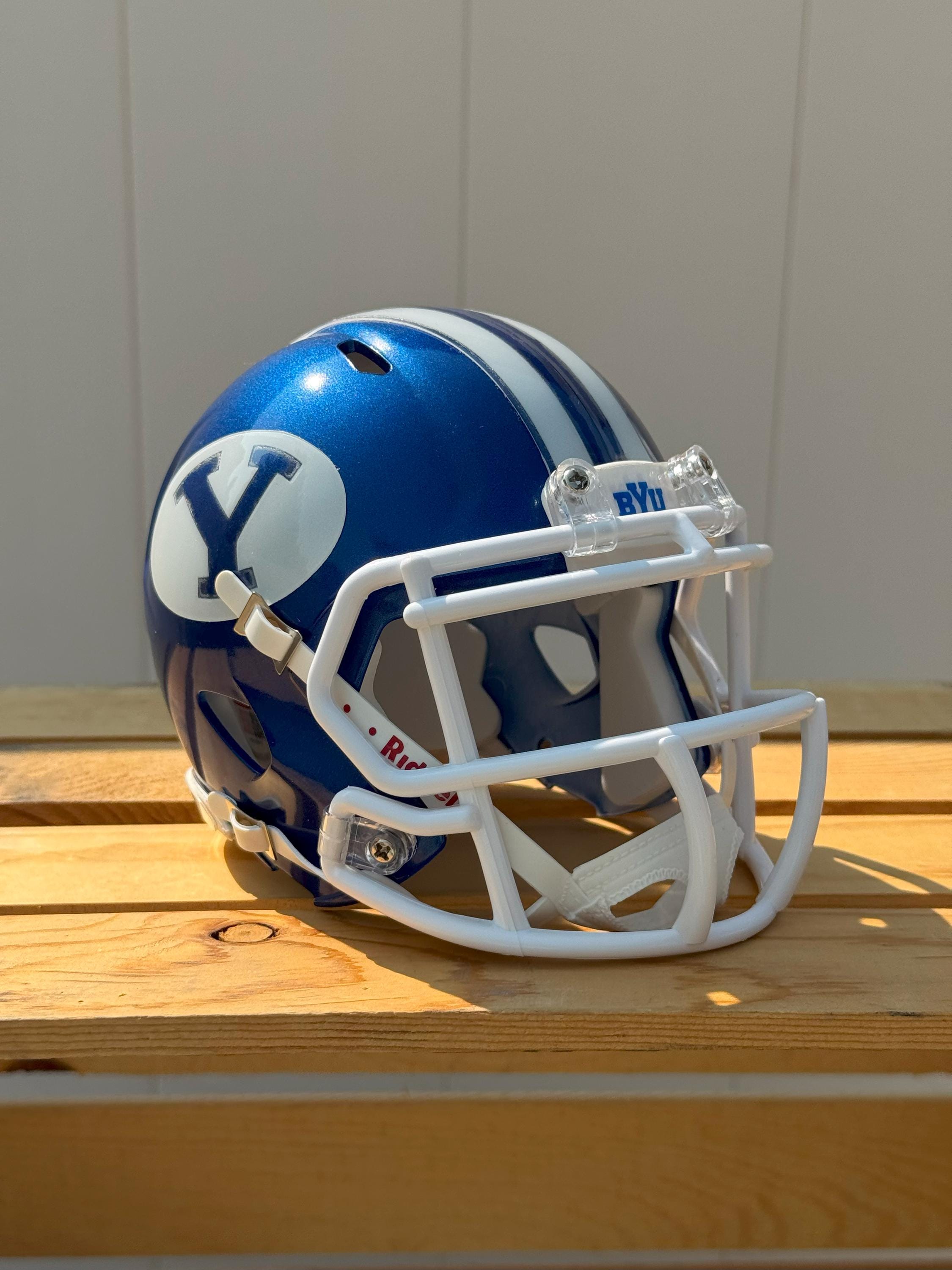 byu youth football helmet BYU Cougars Mini Football Helmet - Stretch Y