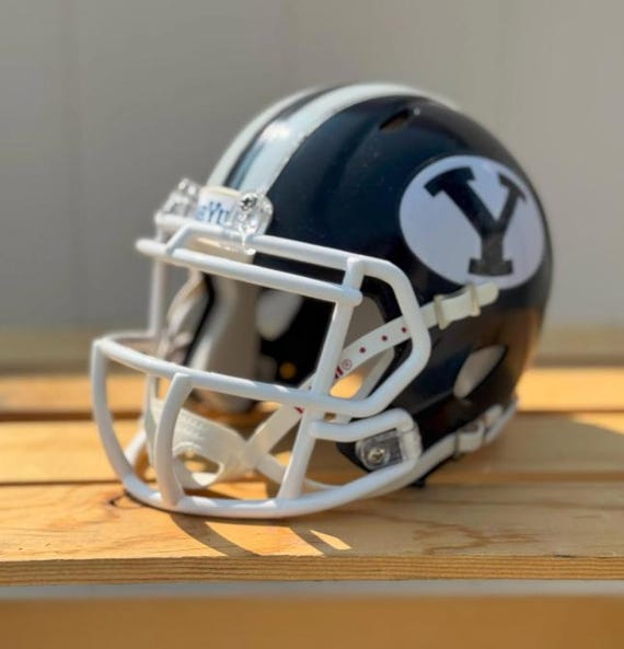 byu football helmets for sale Riddell Cougars Speed Replica Helmet Available in an... BYU Cougars Riddell Speed Mini