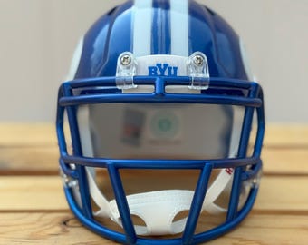 byu toddler football helmet age 3 BYU Cougars Mini Football Helmet - Stretch Y