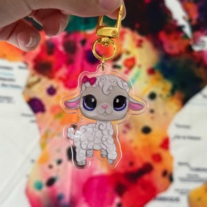 LPS Lamb Acrylic Keychain