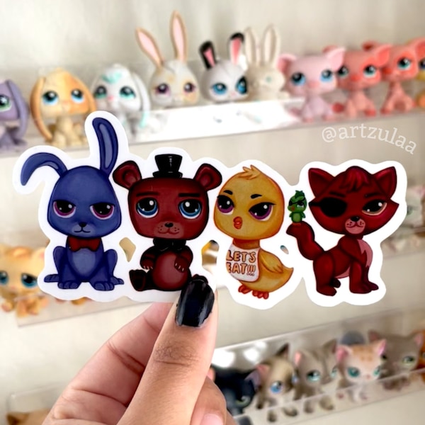 FNAF Littlest Pet Shop Stickers