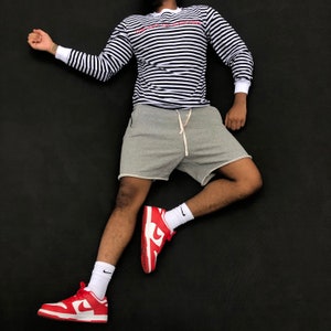 Blank Drawstring Sweat Shorts