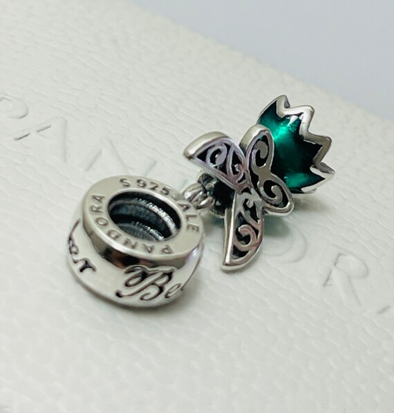 アクセサリー Pandora Disney Tinkerbell Tinker Bell and Fantasyland Castle Dangle Charm by Pandora