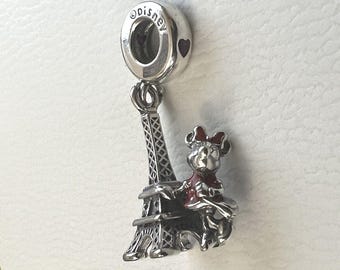 Nuevo Charm Pandora Disney Minnie Mouse París Torre Eiffel Puntos Rojos Olímpicos Paz Mundial