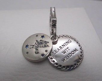 Charm colgante de Pandora de Harry Potter y Ravenclaw "Aprendiendo ingenio y sabiduría"