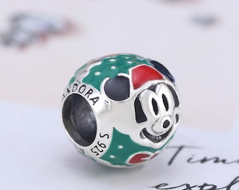 Disney Santa Mickey Christmas Charm 797502ENMX Pandora Charm Thanksgiving