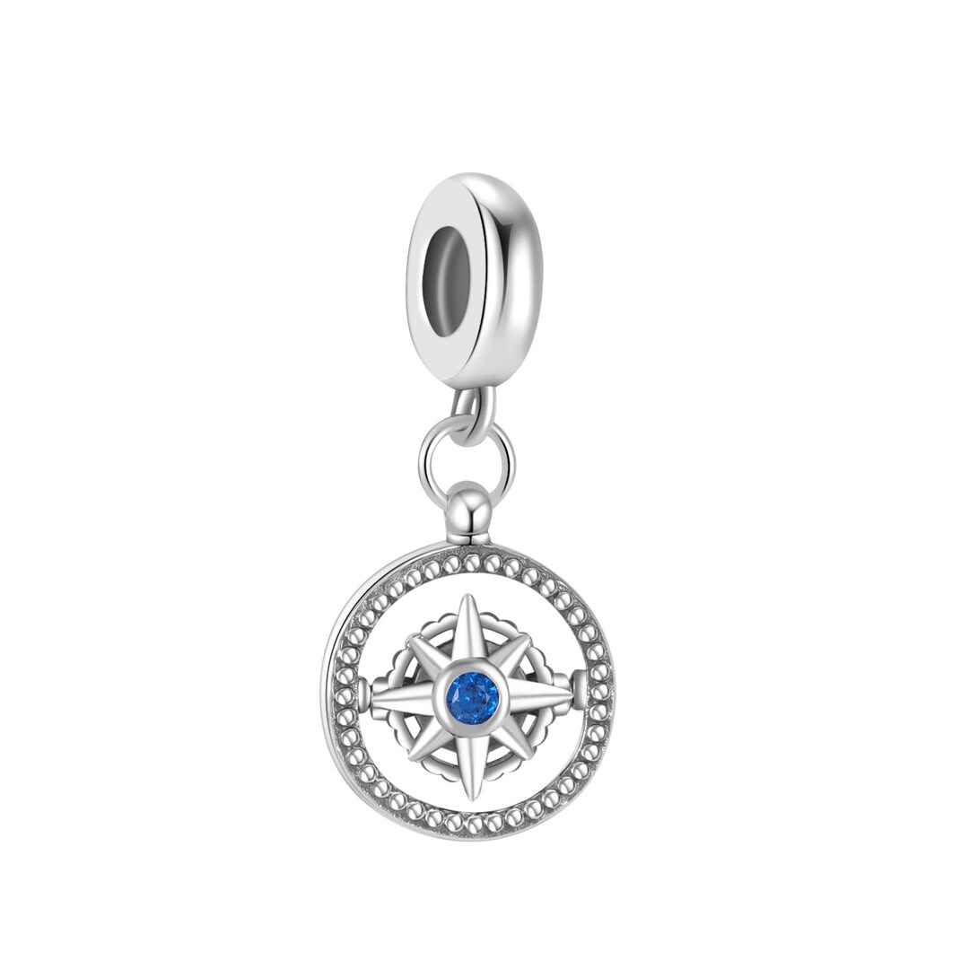 Spinning Compass Pandora Silver Dangle Charm Travel the World Halloween ...