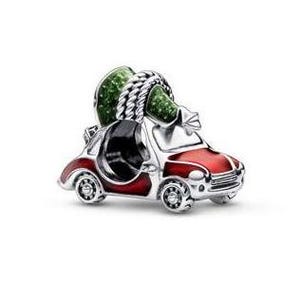 New Pandora Festive Car & Christmas Tree Charm Bead w/pouch After Christmas Clearance