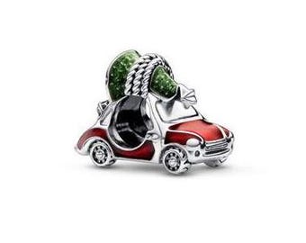 New Pandora Festive Car & Christmas Tree Charm Bead w/pouch After Christmas Clearance