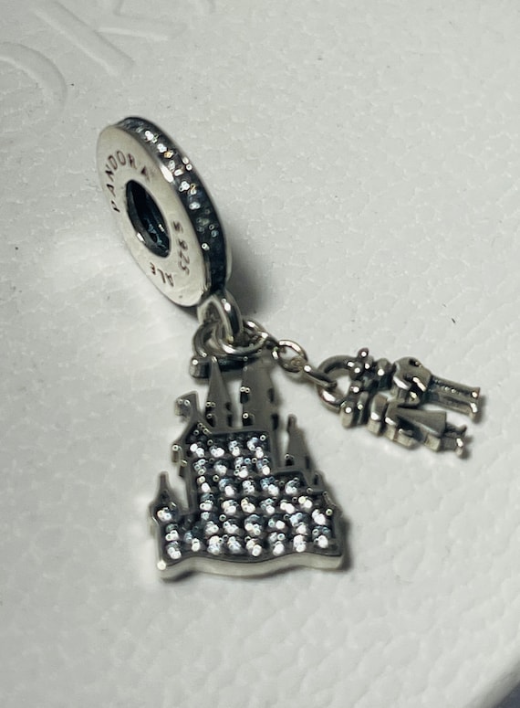 Disney Parks Pandora Charm: Mickey, Fantasyland Castle, CZ