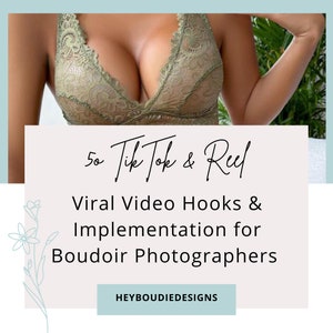 50 TikTok & Instagram Reel Video Hooks dla fotografów buduarowych