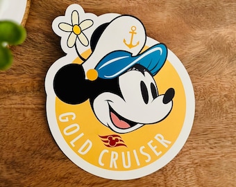Gold Cruiser Magnet | DCL Cruise Magnet | Passholder Inspired Design