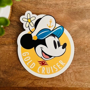 Gold Cruiser Magnet | DCL Cruise Magnet | Passholder Inspired Design