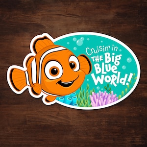 Finding Nemo &quot;Cruisin&#39; in the Big Blue World&quot; Disney Cruise Magnet