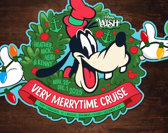 Personalized Goofy Very Merrytime Cruise Magnet