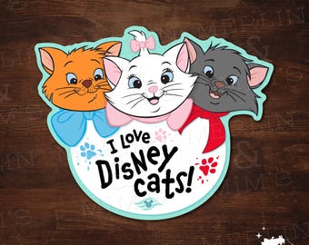 I Love Disney Cats – Aristocats-Inspired Disney Vacation Magnet