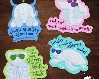 Towel Animal Magnets