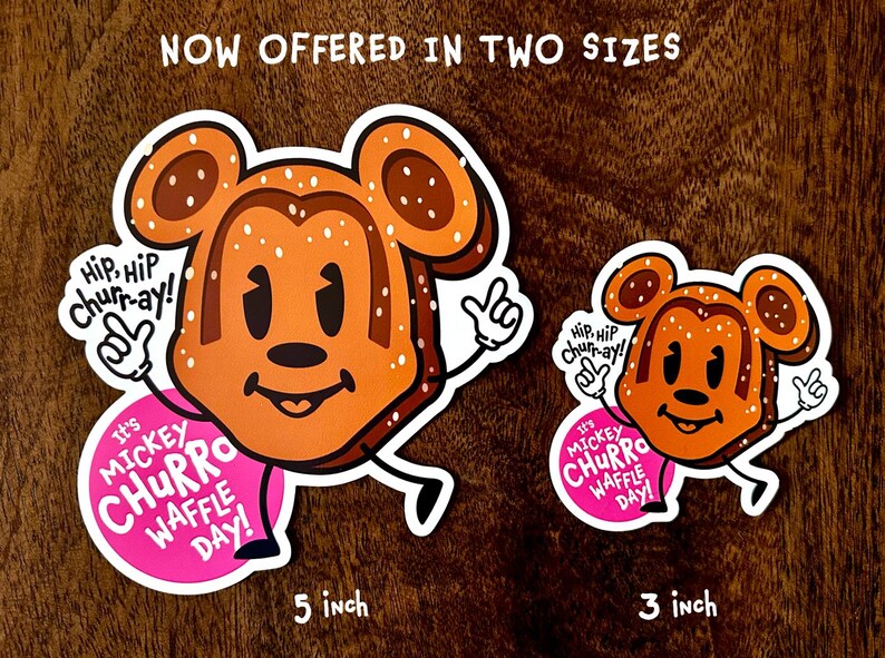 Mickey Waffle Sticker Mickey Churro Waffle Magnet | Cruise Fish Extender Gifts / Pixie Dust ...