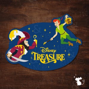 Treasure Stern | Peter Pan & Captain Hook Magnet | DCL