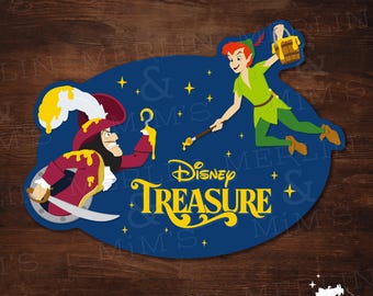 Treasure Stern | Peter Pan & Captain Hook Magnet | DCL