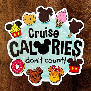 Imán de calorías de los cruceros de Disney / DCL