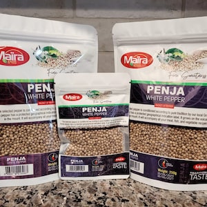 Penja Organic White Pepper (Poivre Blanc de Penja) 50g-100g-250g