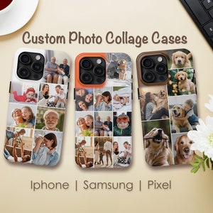 Collage Picture phone case, Personalized Custom phone case, Gift phone case with Photo, Photo Design iPhone Case, Custom photo Galaxy case