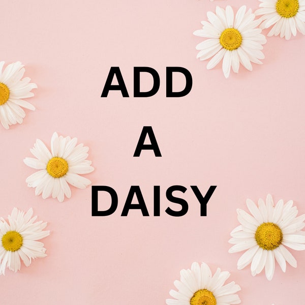 Add a Daisy to your sweater, Extra Flower Design