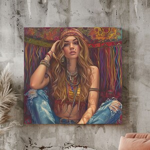 Hippie canvas wall art shop