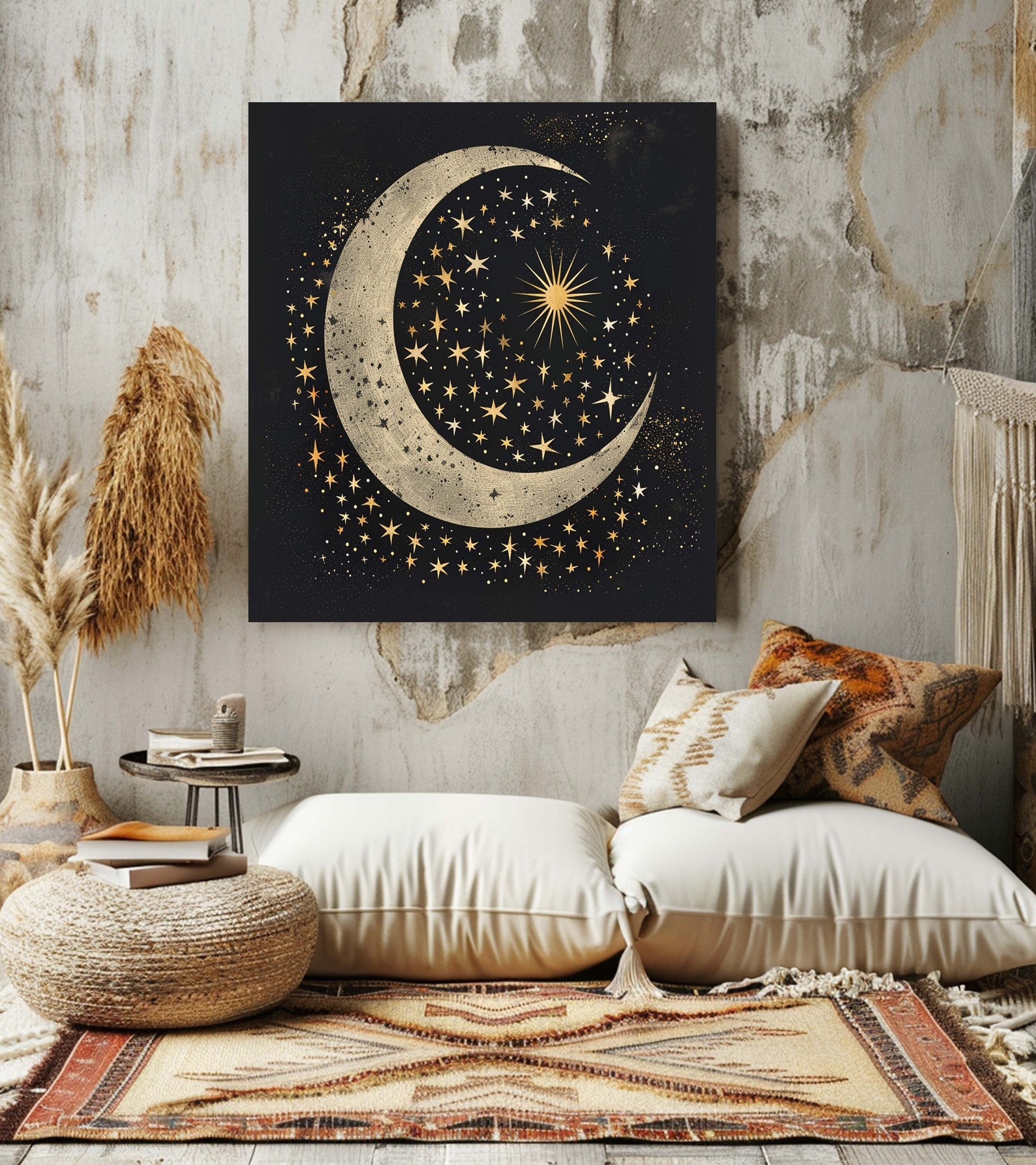 The Moon Celestial Framed Wall Print